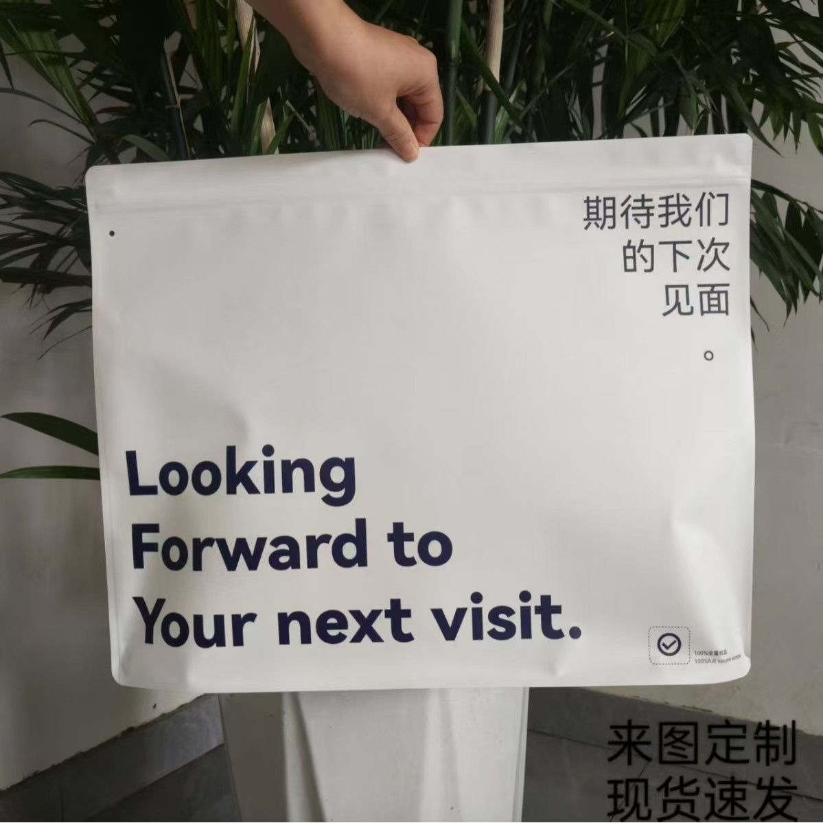 White Kraft Paper Small Clothing Bag Customized High-End Children's Clothing Paper-Plastic Jewelry Scarf Packaging Bag Environmentally Friendly