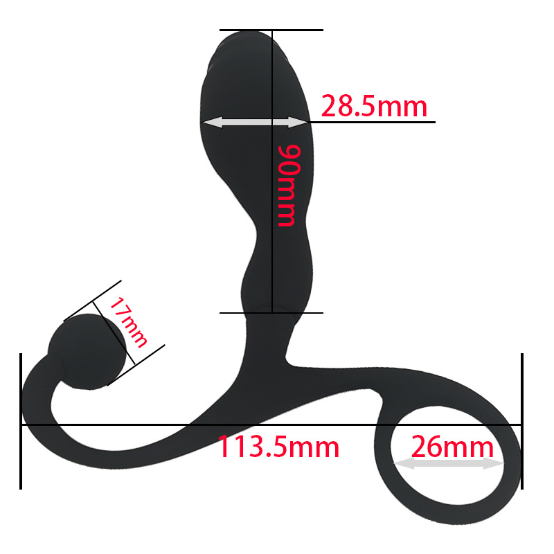 Cross-Border Amazon 3-Piece Prostate Massager for Men, G-Spot Clitoral Stimulation, and Backcourt Sex Toy