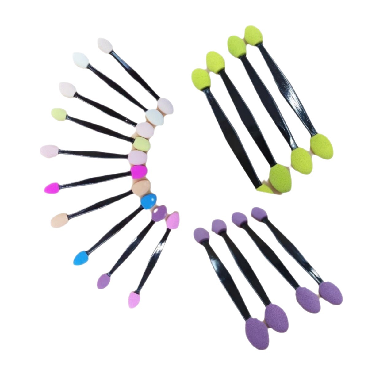 Factory Direct Sales Non-disposable Double-headed Blending Brush Latex Sponge Eye Shadow Stick Eye Makeup Brush Beauty Tool