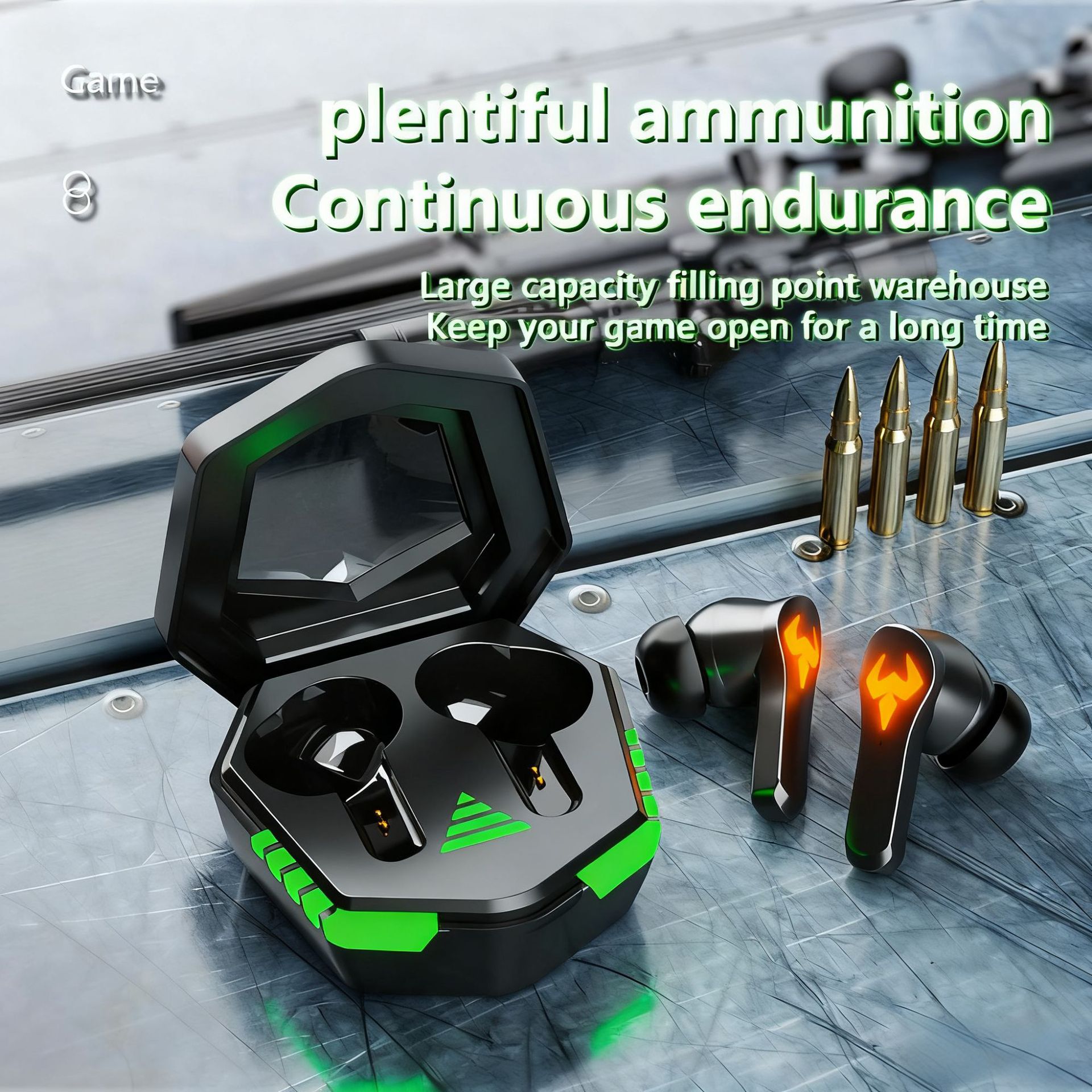 N35 Cross-Border New Bluetooth Headset E-Sports Digital Display Game Wireless Bluetooth Headset Popular Low-Power In-Ear Type