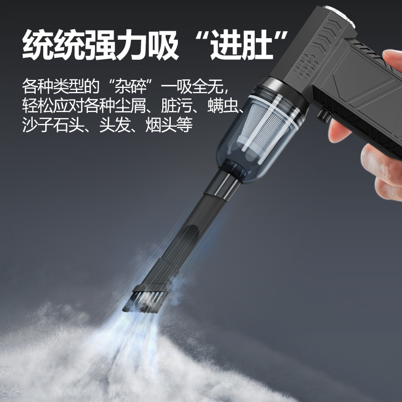 High-Speed Turbine Fan Cross-Border Outdoor Portable Mini Wireless Dust Blowing and Dust Removal Camping Artifact Violent Fan