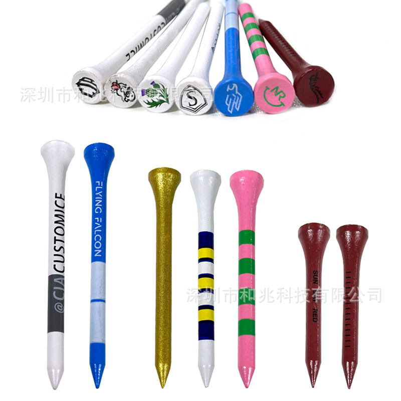 GOLF nail GOLF log color bamboo nail GOLF bamboo ball holder bamboo tee bulk four sizes can be selected