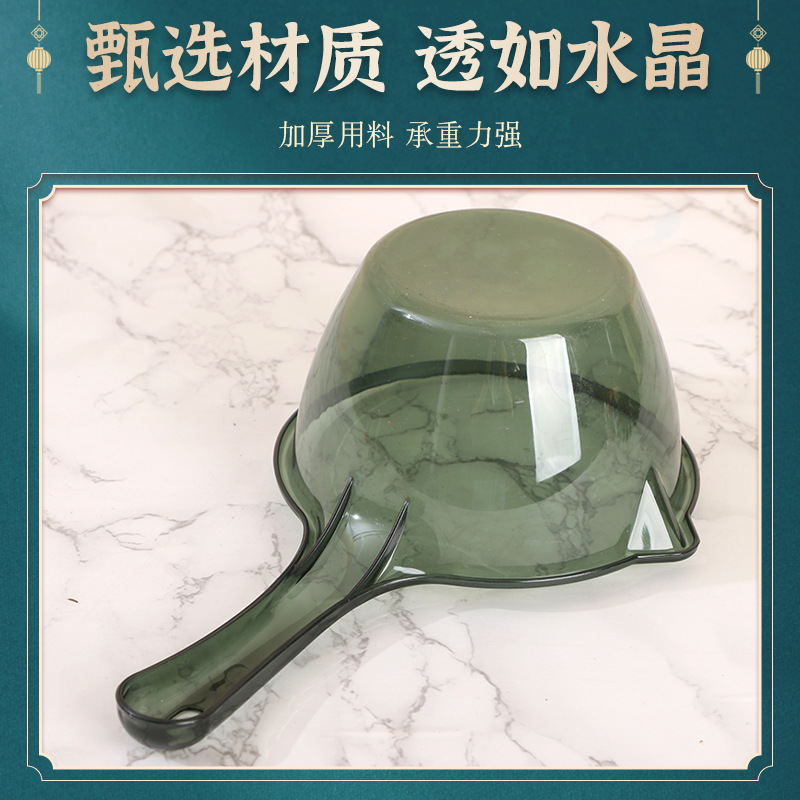 Supply supply transparent water scoop long handle deepened large water float household water spoon thickened plastic bath scoop