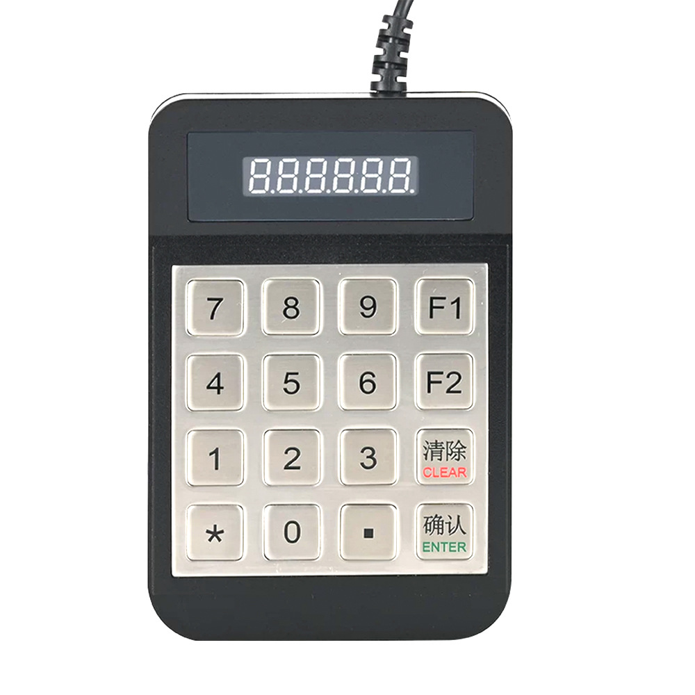 Rs232 with Instruction Metal Keyboard Industrial Platform Automation Human-Machine Interface External Programmable Numeric Keyboard