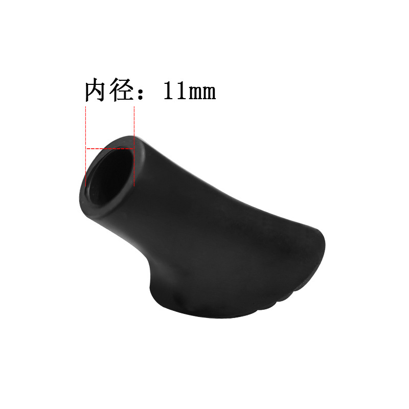 Newcastle Mountaineering Staff Lamb's Shoe-shaped Staff Tip Cover Non-slip Wear-resistant Mountaineering Staff Foot Cover Foot Pad Non-slip Pad PVC Material X3