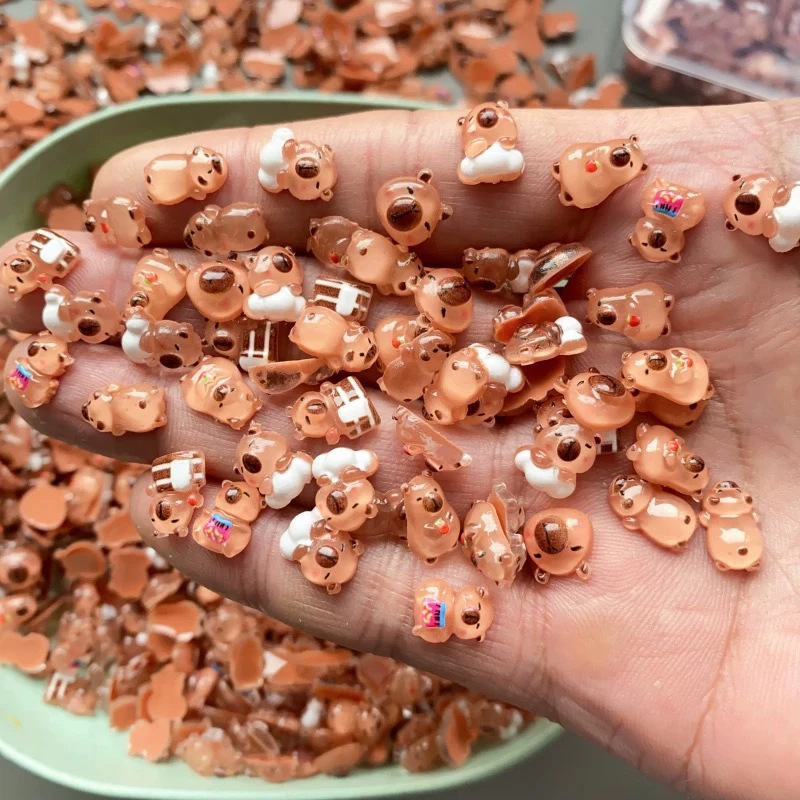 Супер мини-гаджеты капибары, игрушки интернет-знаменитостей, куклы, аксессуары для маникюра DIY