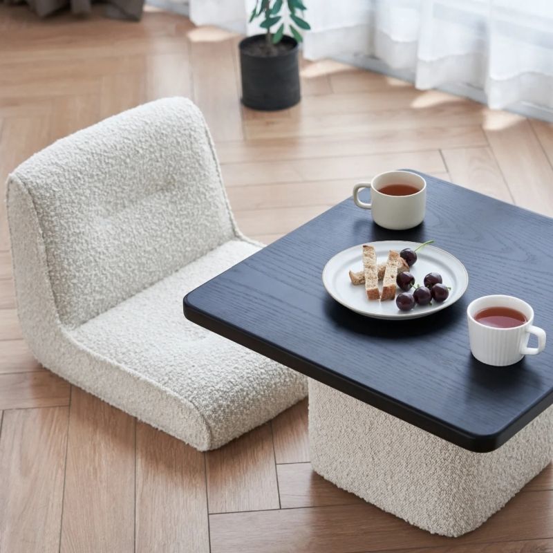 Tatami Solid Wood Nordic Coffee Table Small Apartment Balcony Floor Mat Japanese Tea Table Sitting Simple Home Bedroom Bay Window