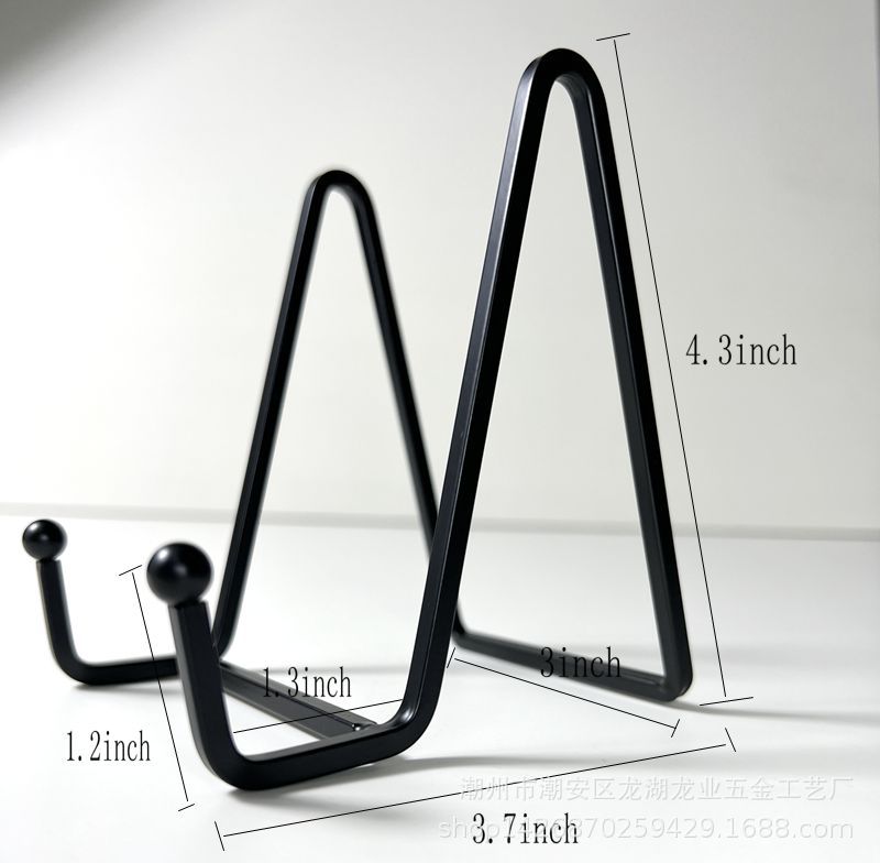 Cross-border Explosions Photo Frame Bracket New Square Iron Decorative Plate Certificate Display Stand N-type Mobile Phone Iron Bracket