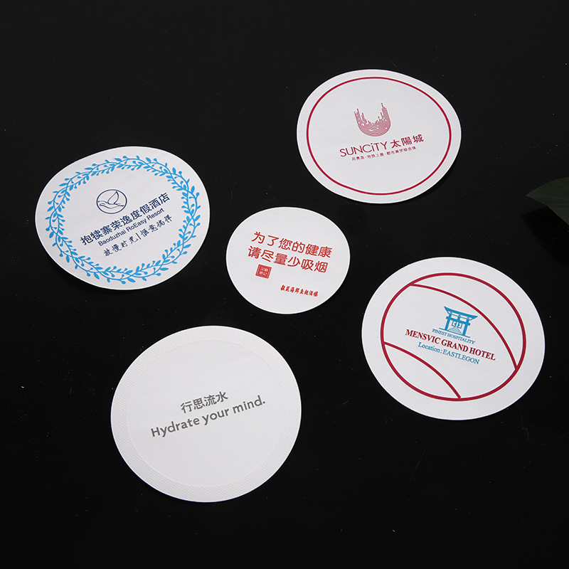 Hotel disposable absorbent paper coaster Barber Shop Bar cocktail absorbent paper coaster can be printed logo