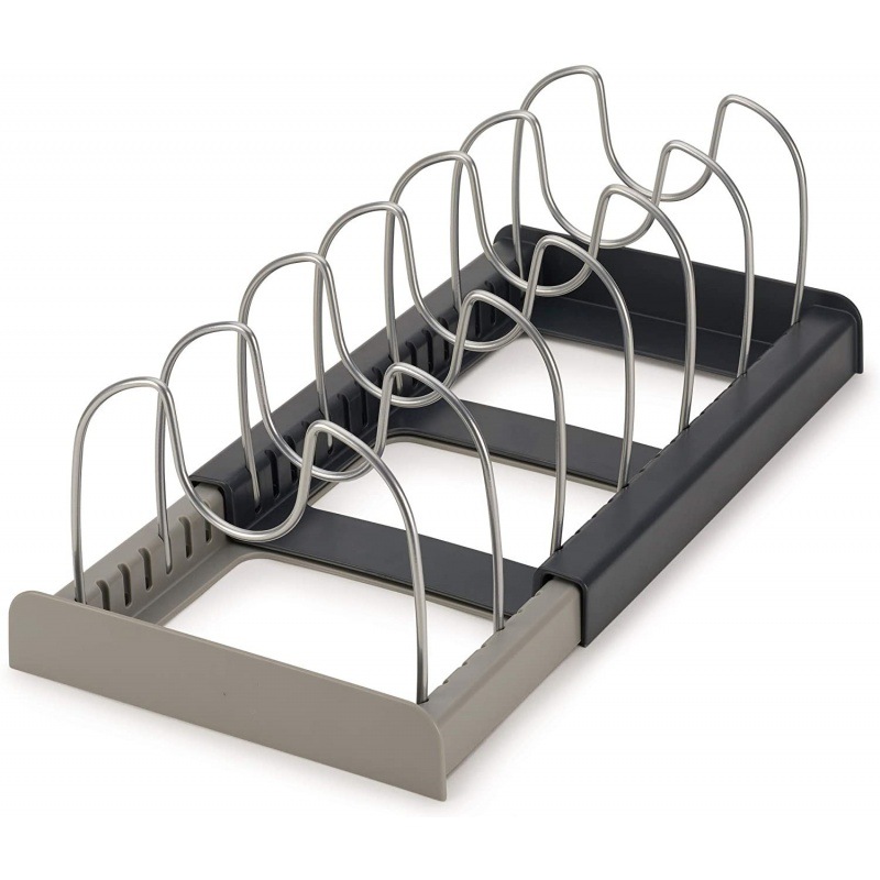 Multi-layer Table Top Stainless Steel Retractable Adjustable Pot Lid Storage Rack Pot Lid Storage Box Stretch Pot Lid Rack