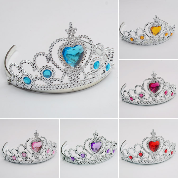 Пластиковая корона для детей, ободок для волос на праздник и день рождения