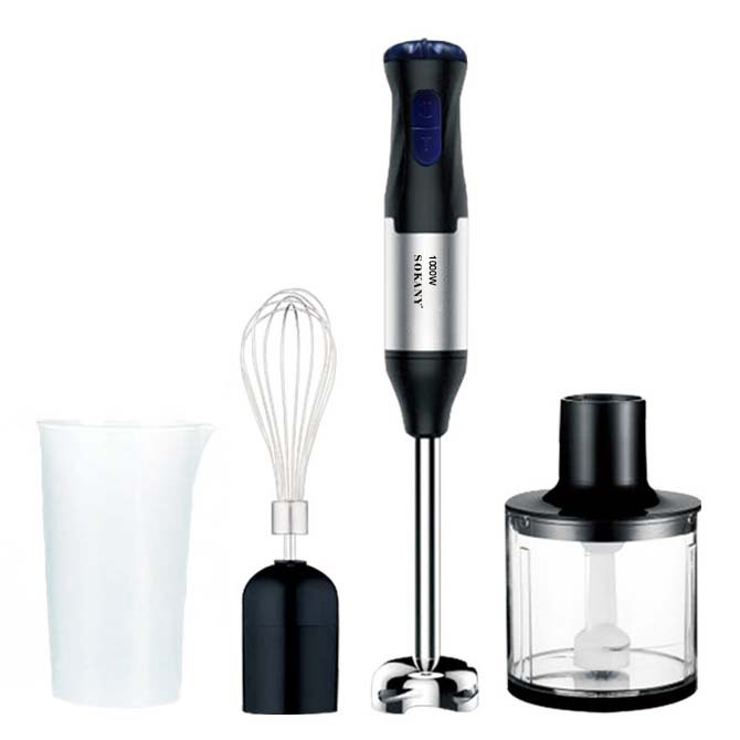 Cross-Border Export Export 5-Speed Speed-Adjustable Four-In-One Mixer Food Supplement Machine Handheld Egg Beater Meat Grinder Cooking Machine