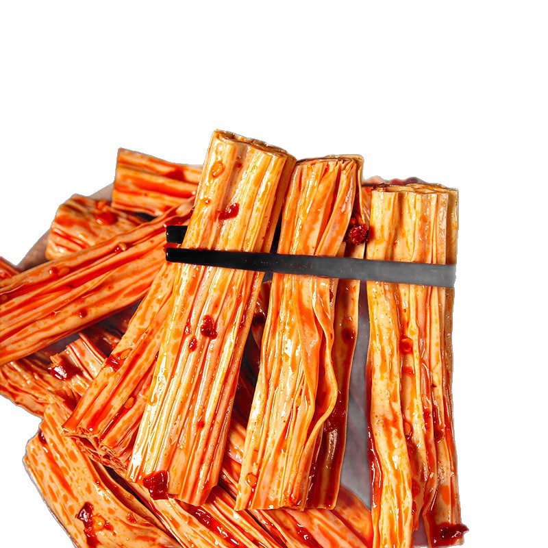 Spicy Bean Curd Instant Snack with Tofu Skin and Dried Bean Curd in Marinade, Handmade Spicy Snack, Hunan Specialty