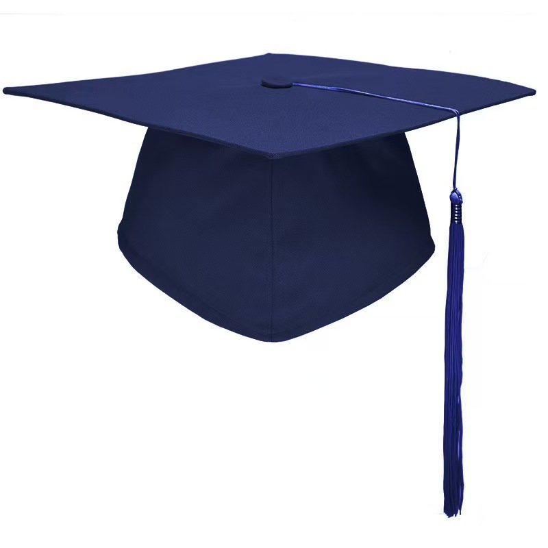 Manufacturer Wholesale Graduation Ceremony Printed School Emblem 18-Year-Old High School Student Coming-Of-Age Ceremony Hat Bachelor's Cap