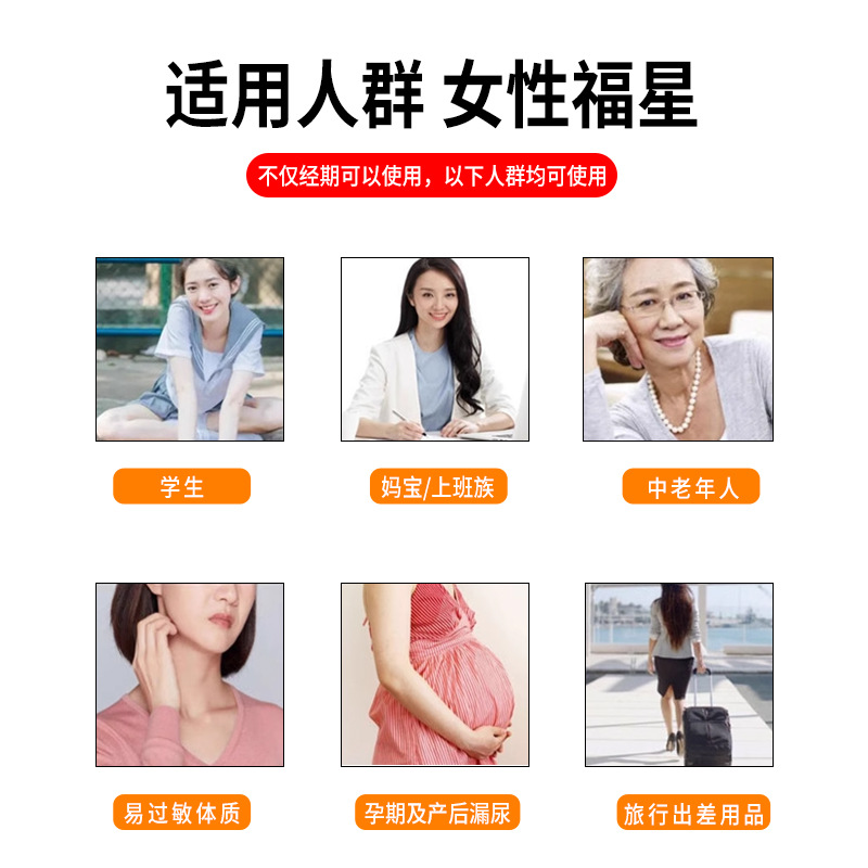 2025 New Graphene Antibacterial Washable Cotton Pad Reusable Sanitary Napkins Middle-aged and Elderly Leak-proof Urine Pad