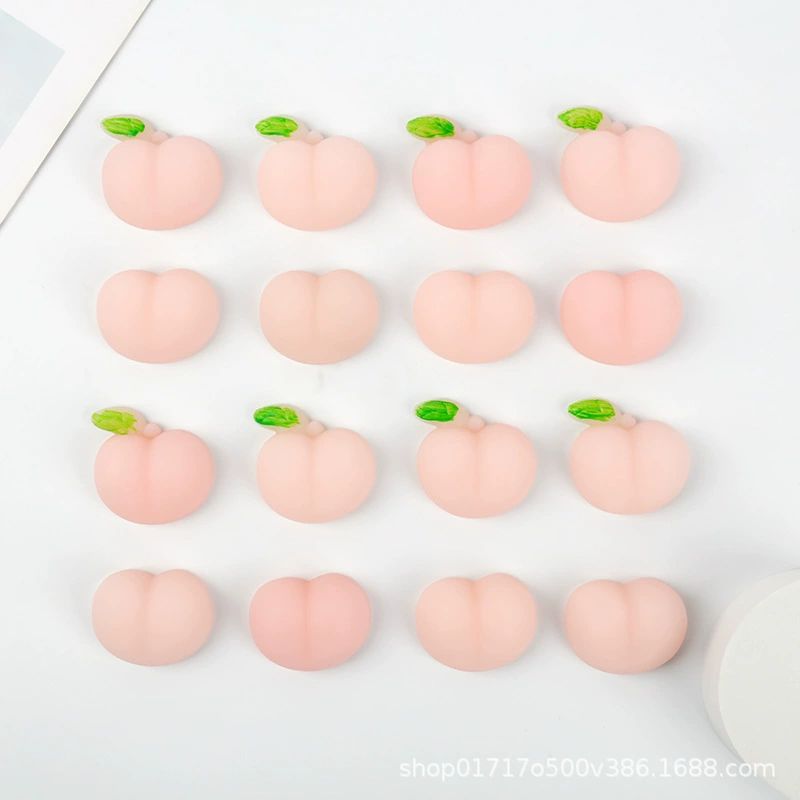 Pinching music peach ball butt peach decompression vent TPR cute butt phone case accessories small new Butt