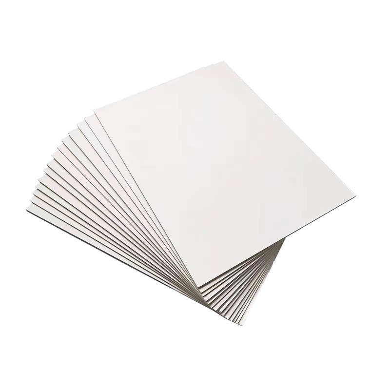 Blank card back card packaging small card protection fixed cardboard postcard standing card protection packaging card White card