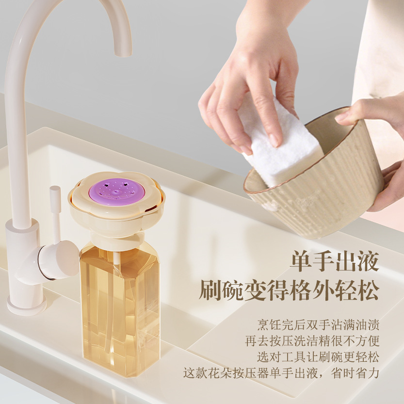 Дозатор для жидкого моющего средства для посуды, кухонный дозатор для мыла, портативный нажимной дозатор