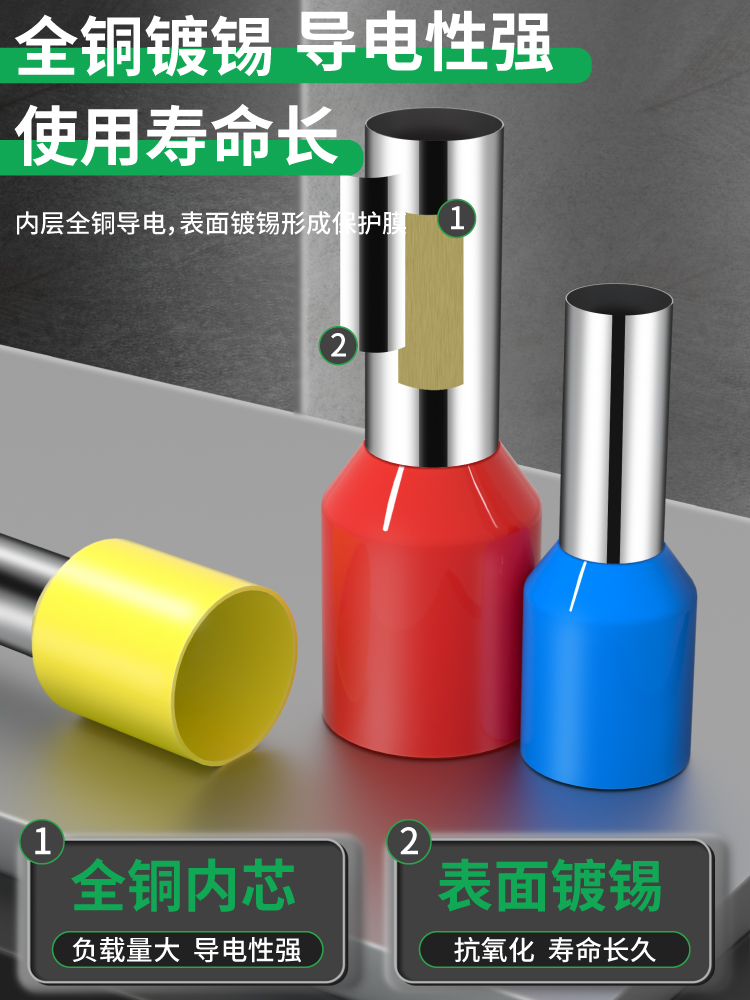 набор холодно-прессованных клеммных блоков Ve трубчатый соединитель проводов обжимные плоскогубцы игольчатый провод медный разъем обжимной колпачок