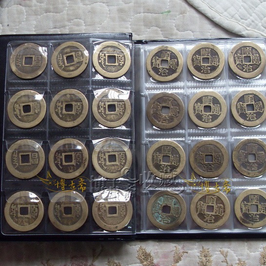 Wholesale New Russian cover 120 coins collection book pocket Russian single-line Coin Book