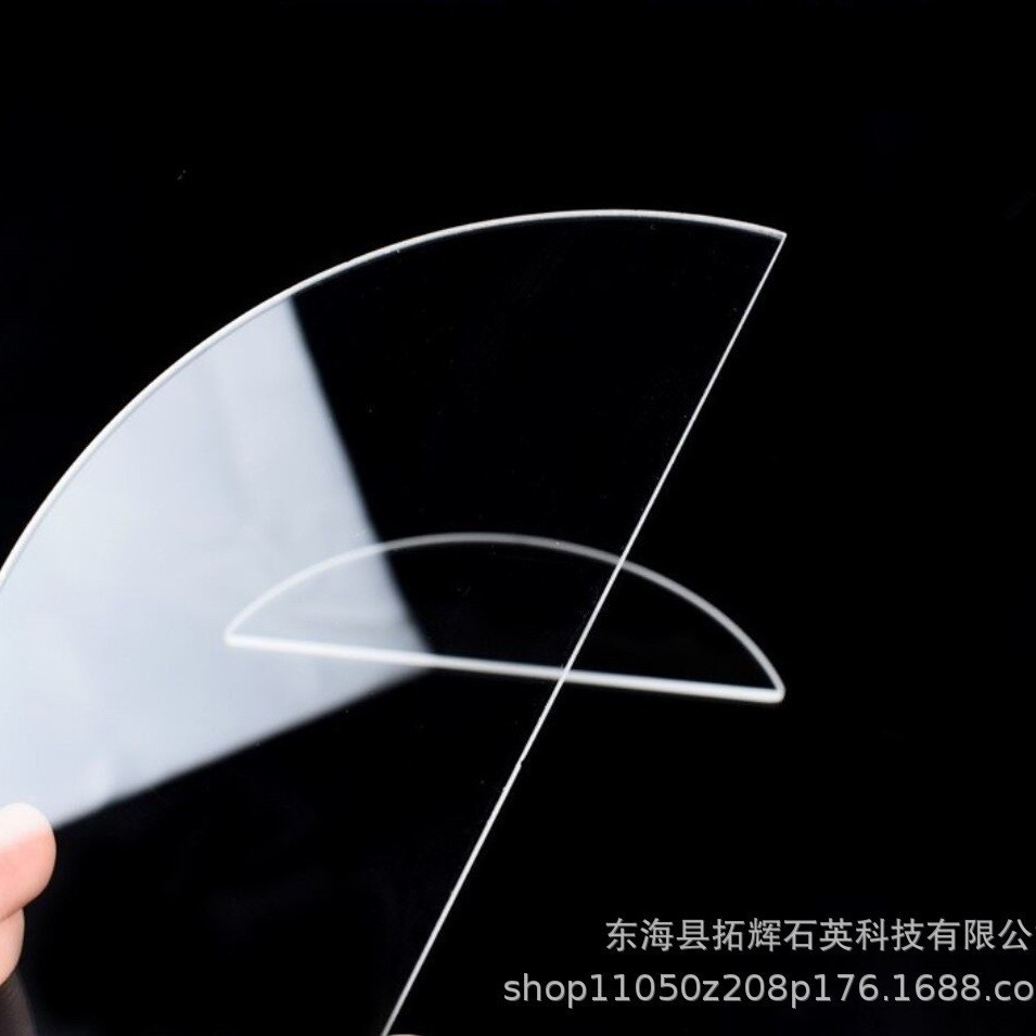 High-Temperature Resistant Wholesale Fireplace Glass Panels in Various Sizes, Wood-Burning Stove Quartz Glass Panels, High-Temperature Quartz Sterilization Glass