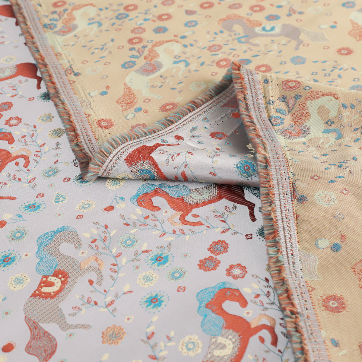 Fs290 Instant Success New Chinese Style Old Song Brocade Fabric Hanfu Vest Jacket Clothing Jacquard Satin Fabric