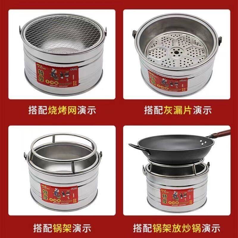 Fire Pit Barbecue Grill Home Heating Stove Charcoal Grill Courtyard Outdoor Old-Fashioned Stove Charcoal Burning Stove