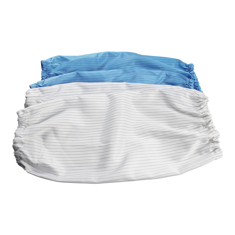 Customized spot anti-static sleeve white blue stripes dustproof clean sleeve dust-free workshop anti-static sleeve