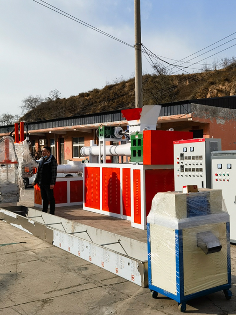 Small Waste Plastic Pelletizing Machine Complete Set of Equipment Plastic Film Recycling Automatic Plastic Pelletizing Machine Waste Mineral Powder