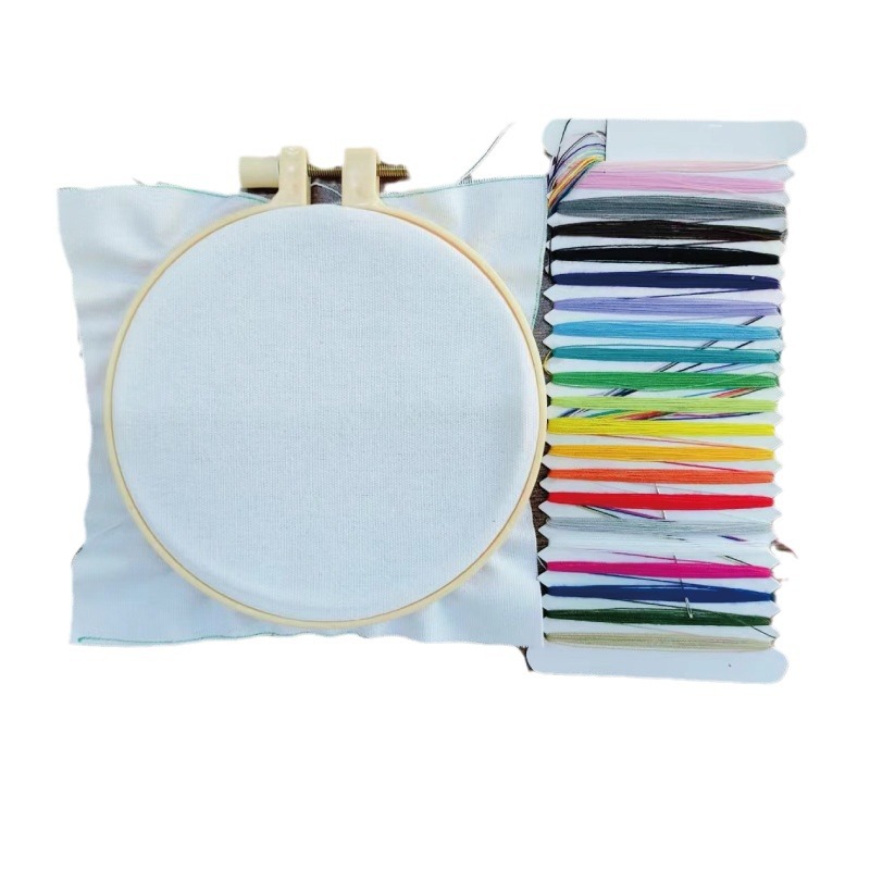 Little Red Book Embroidered Photo Frame DIY Handmade Ornaments 4 Inch Cross Stitch Photo Frame Material Bag Birthday Gift for Male and Female Friends