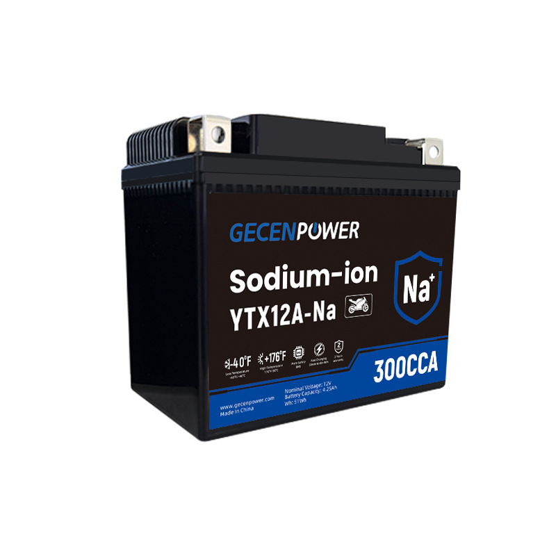 12V натриевая ионная мотоциклетная аккумуляторная батарея, популярный выбор для внешней торговли в Юго-Восточной Азии, Европе и на Ближнем Востоке