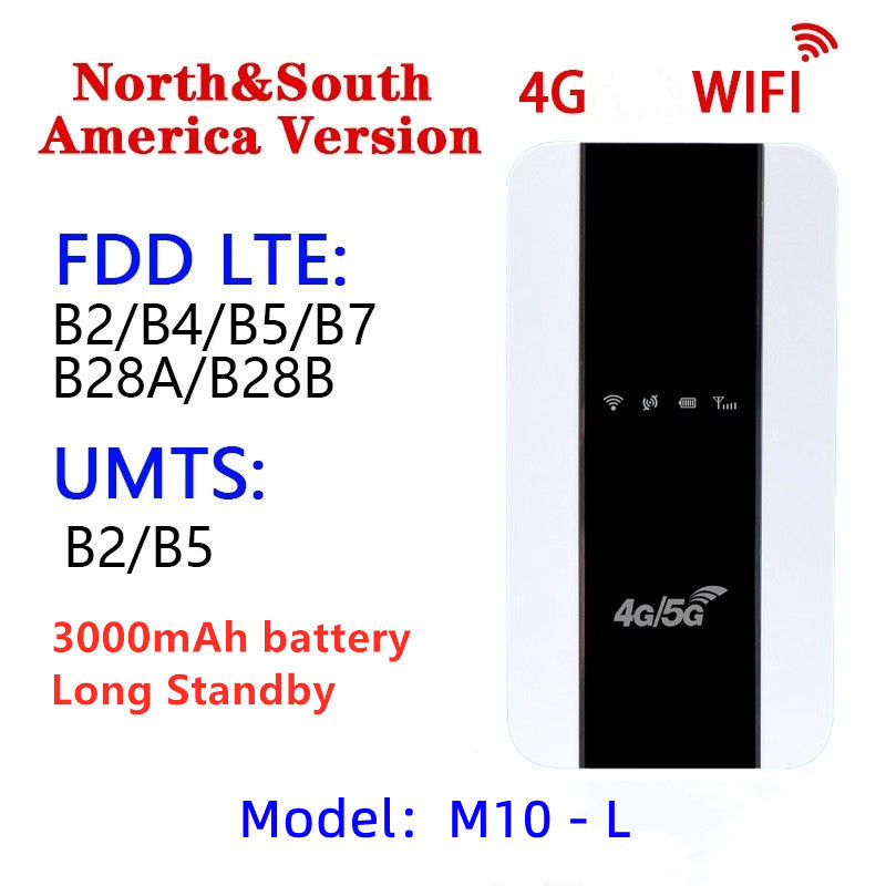 4g Portable Wifi South America and North America 5Gpocketwifirouter Router Ltemifisim Portable