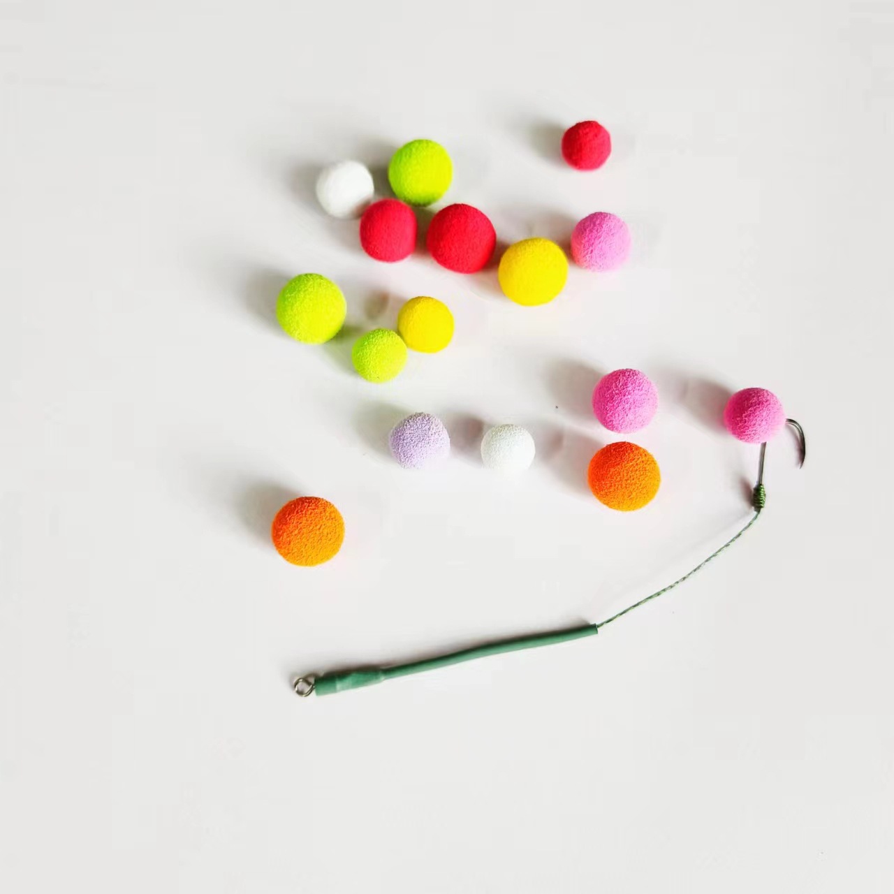 Sea Pole single empty hook European carp fishing group back bottom EVA velvet small medicine floating ball ball bait fake bait corn bait companion