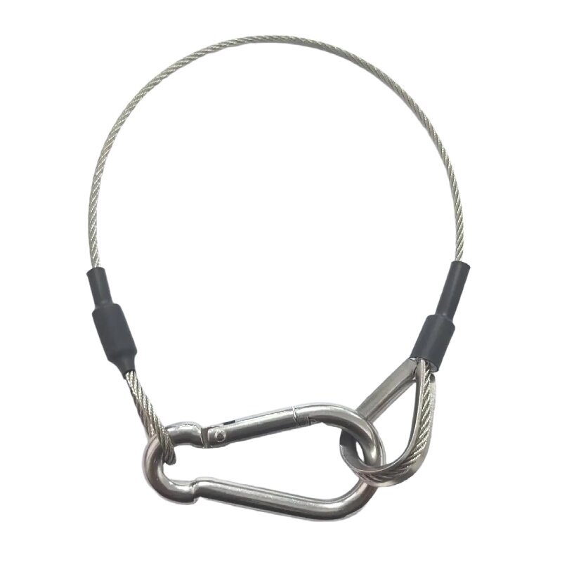 Manufacturer 304 Plastic-Coated Stainless Steel Black Steel Cable Lock Pvc Wire Rope Aluminum Sleeve Pressed Wire Rope