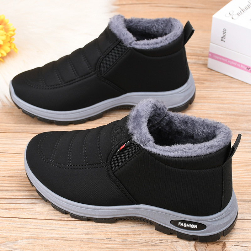 New Style Cotton Shoes Couple Men and Women Old Beijing fleece-lined Warm Boots Casual Cotton Boots Cross-border Snow Boots Women
