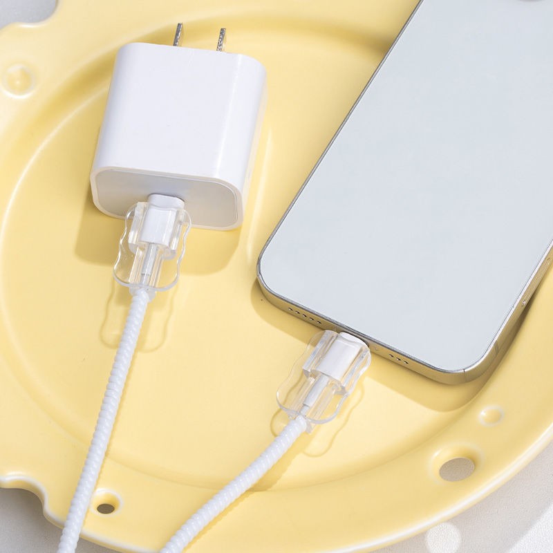 Wave Line Cover Suitable for Apple 16 Charger Protective Case, Cable Bite Protector, Wave Data Cable Protective Cover to Prevent Breakage