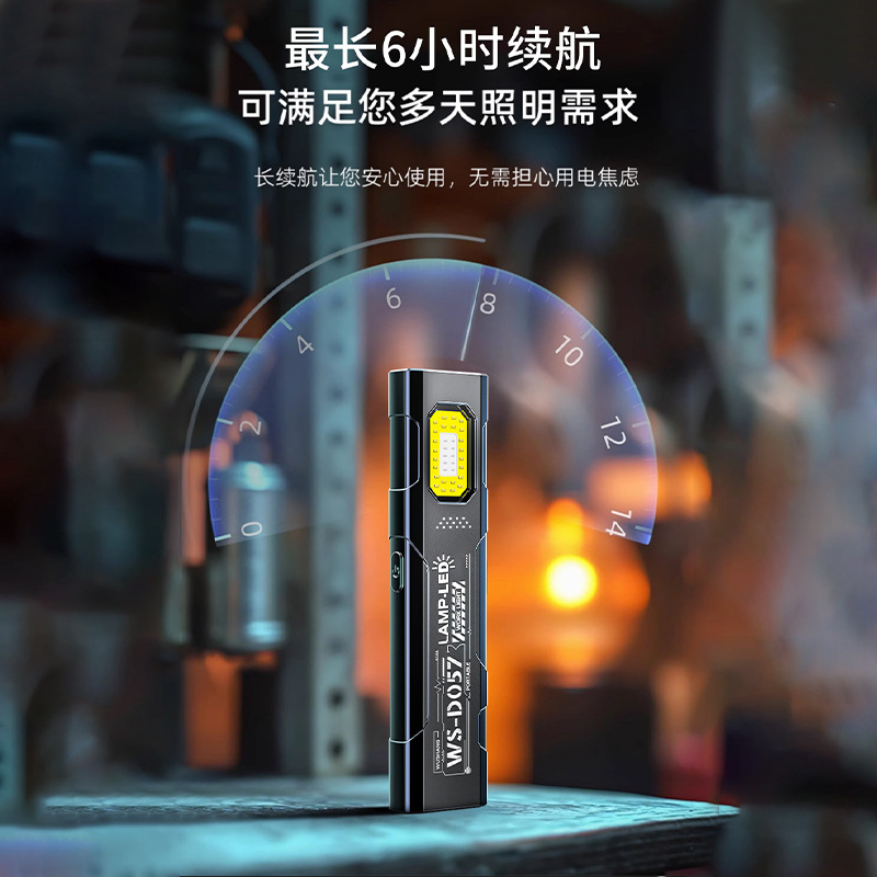 Wholesale Work Mini Cob Portable Rechargeable Car Emergency Multifunctional Ultra-Bright Lighting Handheld Magnetic Lamp