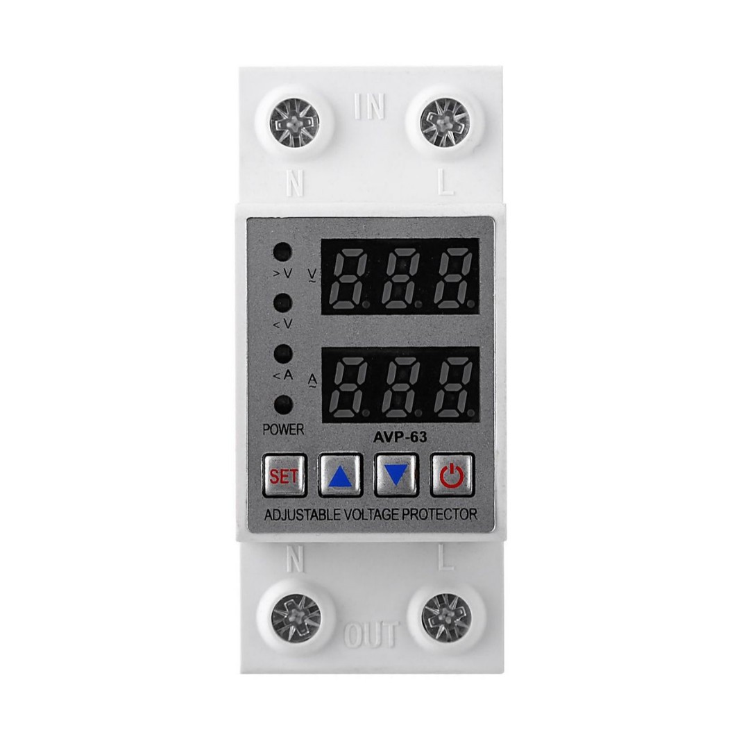 Cross-border over-under-voltage protector self-compound digital display over-voltage under-voltage circuit breaker reclosing household switch