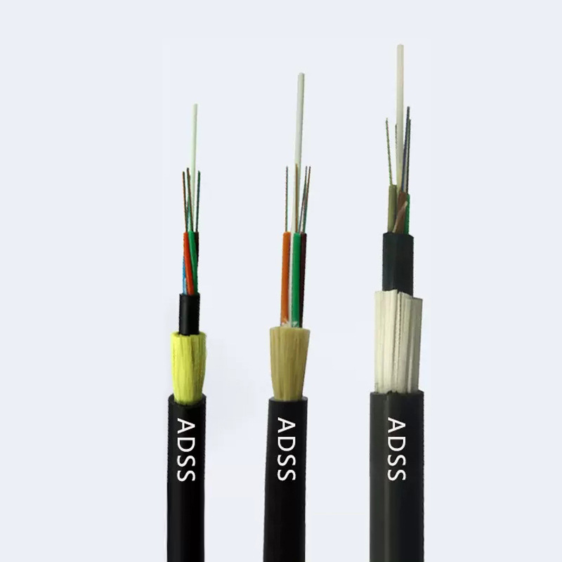 Supply ADSS optical cable full medium self-supporting optical fiber cable 100 gear distance 4 core-144 core double sheath power cable