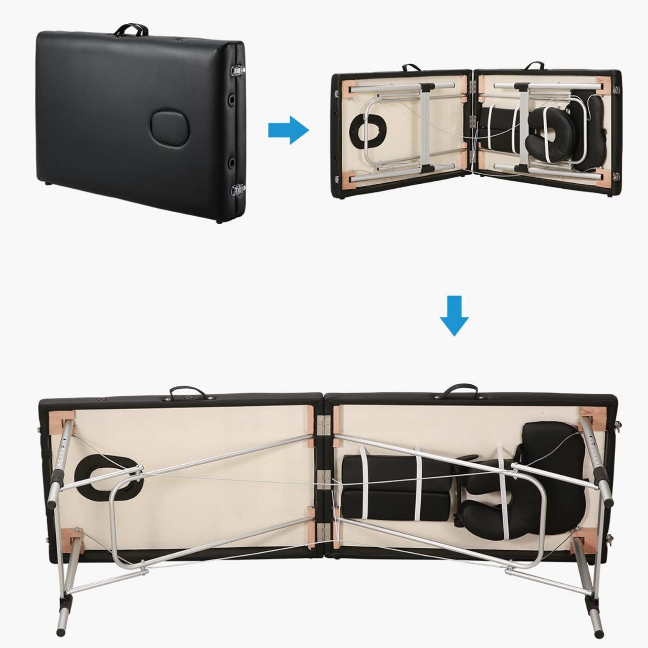 Foldable beauty bed portable portable physiotherapy massage mobile tattoo bed beauty salon lifting massage bed manufacturers