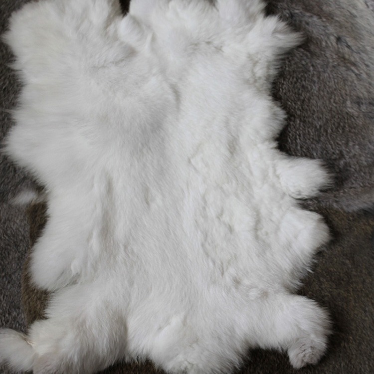 Manufacturer Processing Rabbit Fur Rabbit Fur Crafts Clothing Performance Props Accessories Knee Pads Cooked Rabbit Skin Whole Sheet
