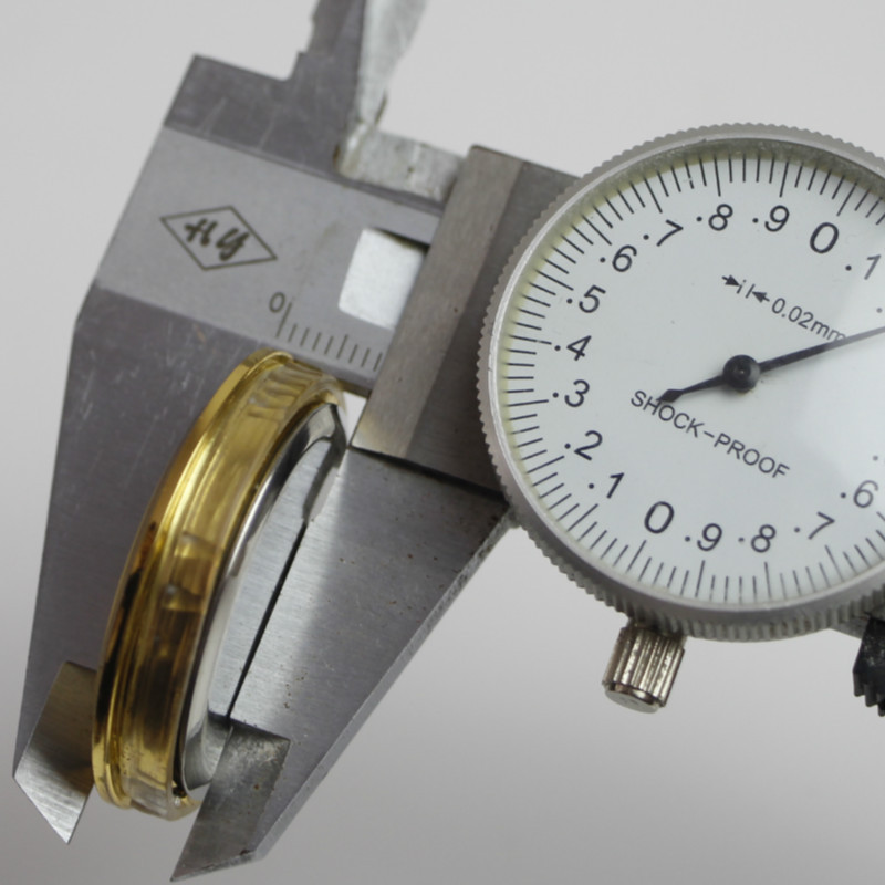 Watch Head 37 (35) Round Case Gall Crystal Crafts Car Embedded Pointer Type Clock Dial Arab