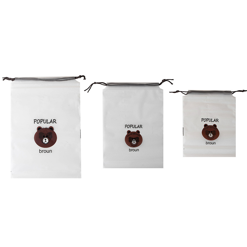 Bear Bundle Pocket Travel Storage Frosted Shoes Daily Goods Shoes Dust-proof Moisture-proof Bag High-end in stock Wholesale