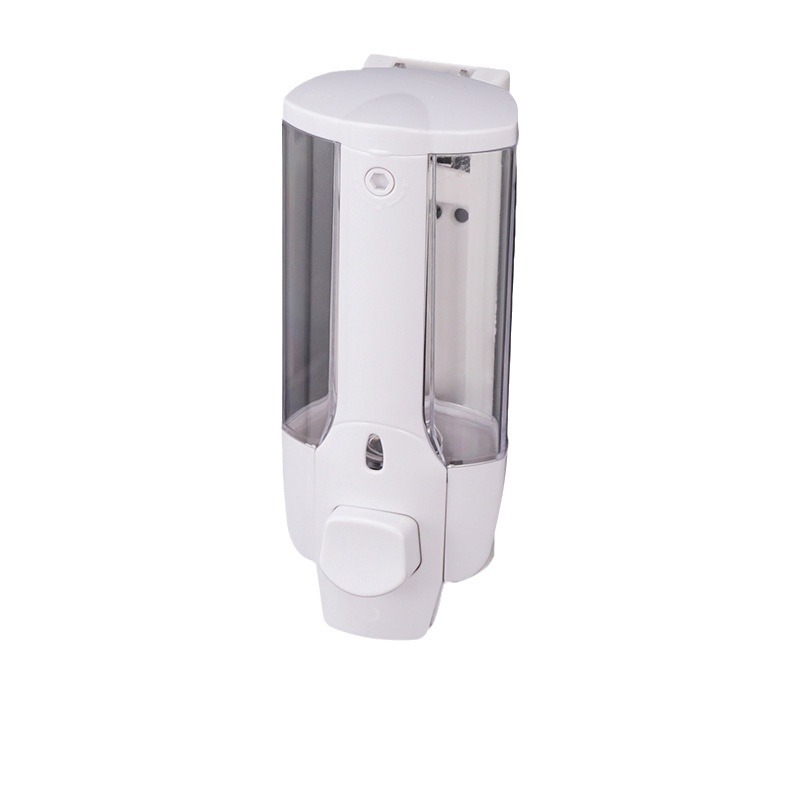 Manufacturer Supplies Hotel Bathroom Manual Button Plastic Soap Dispenser 350ml Hand Sanitizer Box