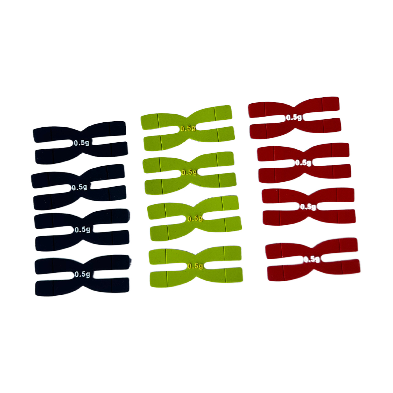 Cross-Border Spot Feather Racket Weighted Piece Feather Racket Balance Piece H-Shaped Industrial Type 0.5g Silicone Racket Head Adjustment Non-Lead Strip