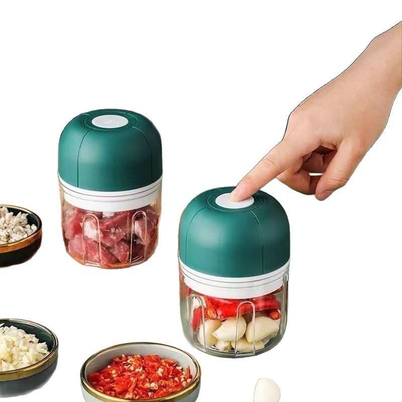 New Electric Garlic Masher, Garlic Beater, Chili Dip, Kitchen Household Meat Grinder, Small Artifact, Convenient and Special
