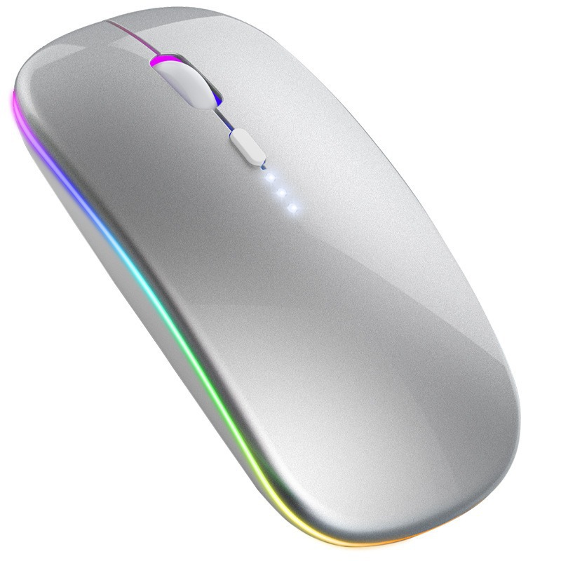 Bluetooth Mouse Factory Direct Sales, New Wireless Silent Design with Light-Up Feature, Suitable for Office Use, Cross-Border Exclusive Supply