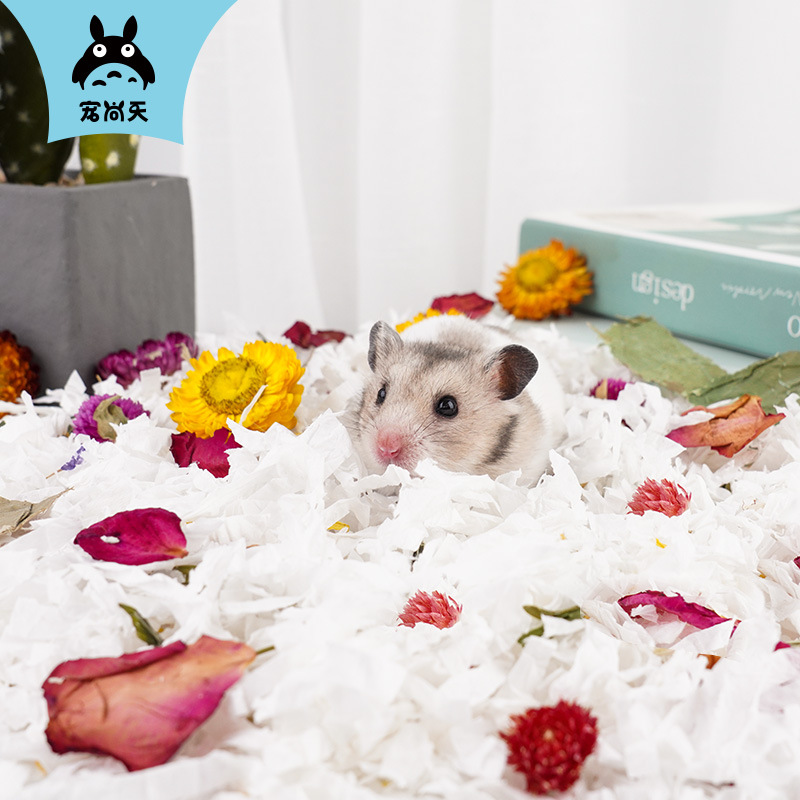Pet Shangtian Hamster Paper Cotton Bedding Tissue Paper Small Animal Paper Cotton Absorbent Deodorizing Sawdust Hamster Supplies