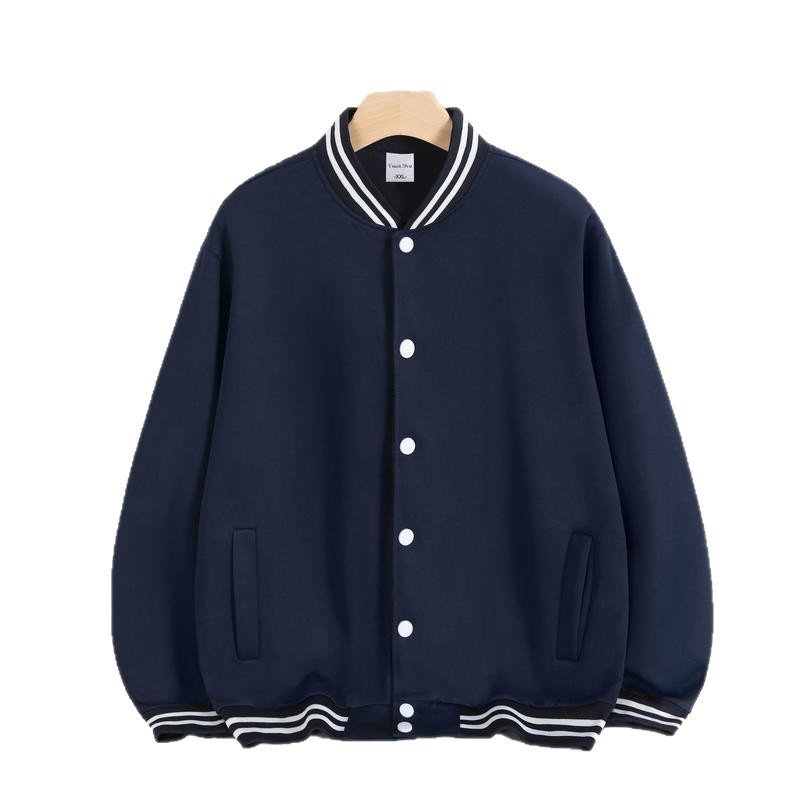 Autumn and Winter Workwear Baseball Uniforms Custom Printed Training Institution Corporate Group Class Uniforms Printed Logo Cardigan Jacket