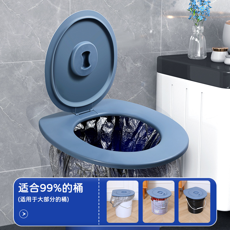 Toilet Cover, Universal Toilet Seat for Elderly and Pregnant Women, Thickened Removable Seat, Portable and Easy to Clean, Drop Shipping